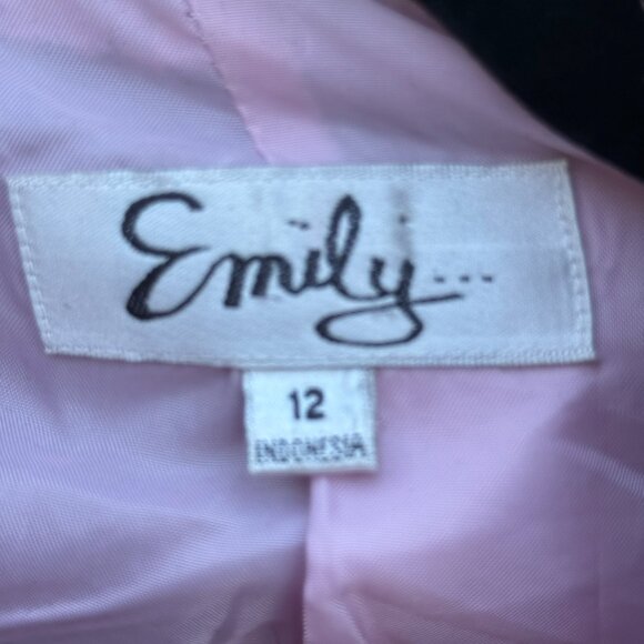 Very Pretty Pink and Black Houndstooth- Emily 2 Piece Suit Skirt Set- Size 12 - Picture 4 of 4